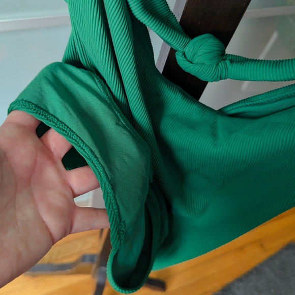 Aerie one piece triple knot swimsuit in emerald green - XL - Picture 8 of 11